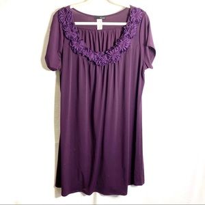 Purple Flowered Skirt